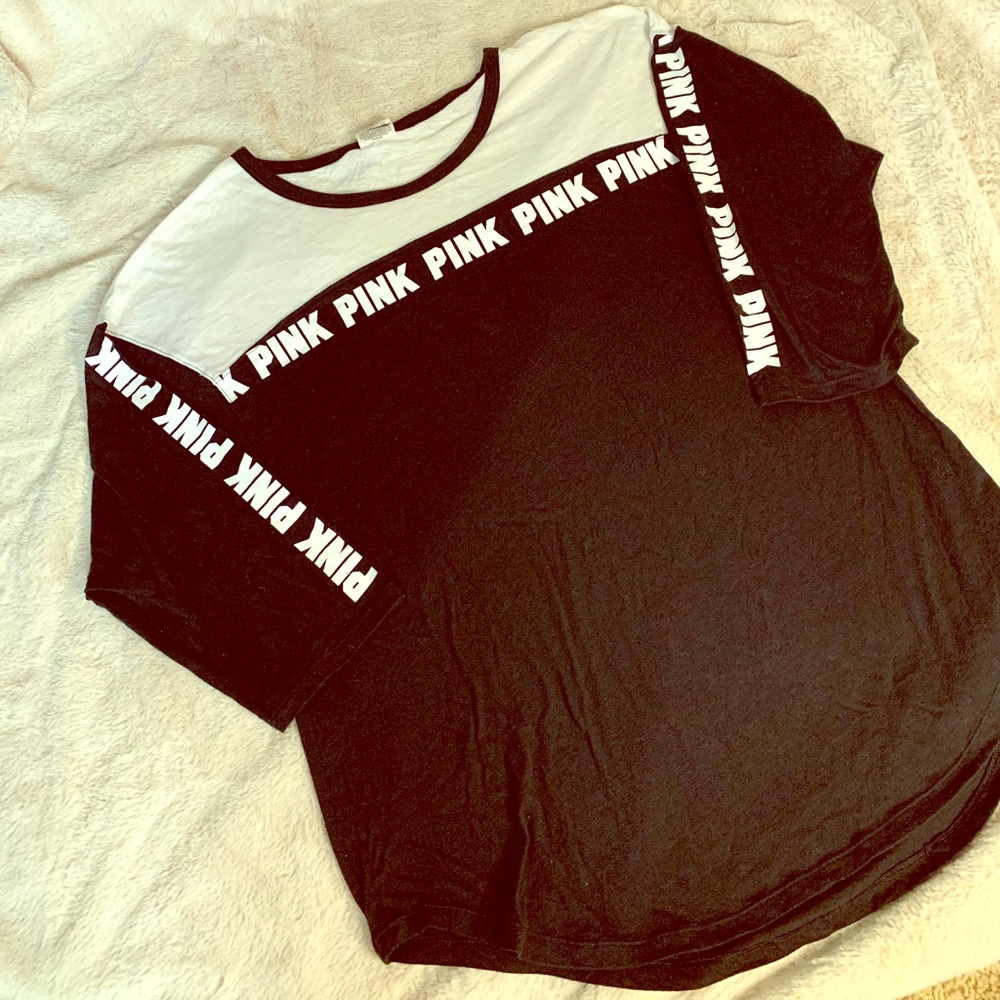 VS PINK 3/4 Sleeve Jersey T-Shirt